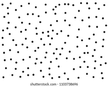 Grainy grunge abstract texture on a white background. Vector splatter of calligraphy ink in black on white background. Black ink blow explosion on white background. Paint spray, drop. Vector. 