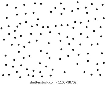 Grainy grunge abstract texture on a white background. Vector splatter of calligraphy ink in black on white background. Black ink blow explosion on white background. Paint spray, drop. Vector. 