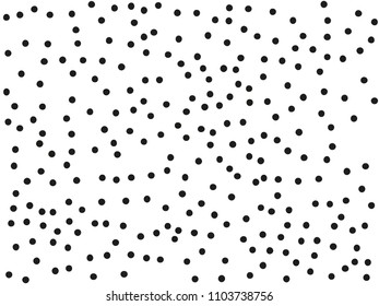 Grainy grunge abstract texture on a white background. Vector splatter of calligraphy ink in black on white background. Black ink blow explosion on white background. Paint spray, drop. Vector. 