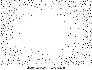 Grainy grunge abstract texture on a white background. Vector splatter of calligraphy ink in black on white background. Black ink blow explosion on white background. Paint spray, drop. Vector. 