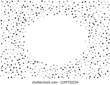 Grainy grunge abstract texture on a white background. Vector splatter of calligraphy ink in black on white background. Black ink blow explosion on white background. Paint spray, drop. Vector. 