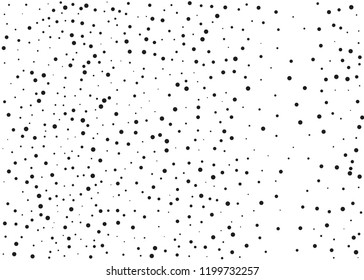 Grainy grunge abstract texture on a white background. Vector splatter of calligraphy ink in black on white background. Black ink blow explosion on white background. Paint spray, drop. Vector. 
