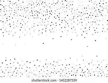 Grainy grunge abstract texture on a white background. Vector splatter of calligraphy ink in black on white background. Black ink blow explosion on white background. Paint spray, drop. Vector. 