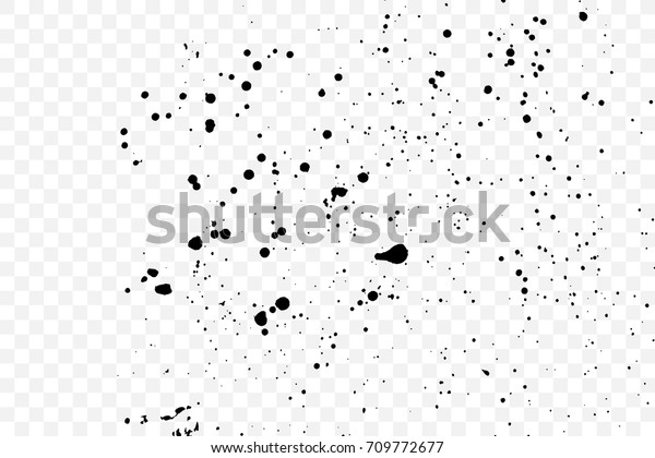 Grainy Grunge Abstract Texture On Transparent Stock Vector Royalty Free