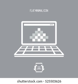 Grainy image - Flat minimal icon