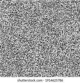 Grainy messy overlay of empty, aging, scratched wall. Lines, dots and spots structural texture. Cool and artsy faux leather background. Abstract vector illustration. Black isolated on white. EPS10