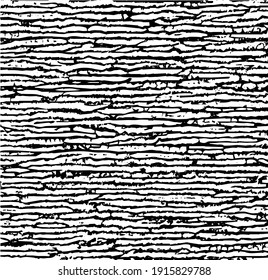 Grainy messy overlay of empty, aging, scratched wall. Lines, dots and spots structural texture. Cool and artsy faux leather background. Abstract vector illustration. Black isolated on white. EPS10