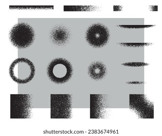 Grainy noise texture background, grunge gradient. Vector noise of different geometric shapes, minimalistic design