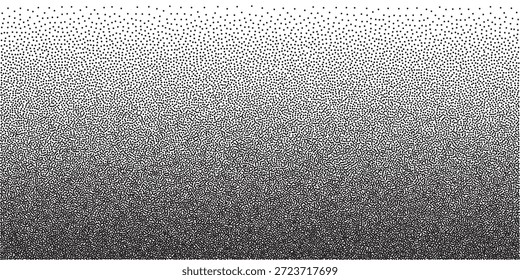 Textura de ruido granulado con efecto punteado crea un patrón de fondo abstracto. El gradiente blanco se desvanece en una sutil superposición de grano, perfecta para un diseño moderno con una estética grunge orgánica.