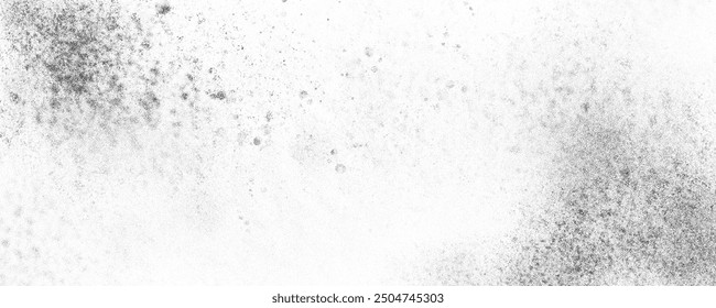 Grainy noisy background. Dotted stipple vector pattern on white bg. Gradient grunge effect with sand texture. Black spray speckle gradation. Halftone retro gritty abstract fade.