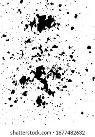 Grainy Overlay Texture. Distressed aged background. Vintage design element. Abstract Energy Background with Black Dust Particles.  Ink Print Distress 