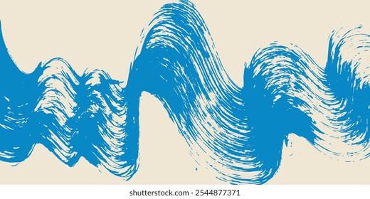 Grainy rough bold brush strokes with hand drawn texture. Distress damaged  vintage template. Retro grunge background for posters, backdrop. Old wall design.