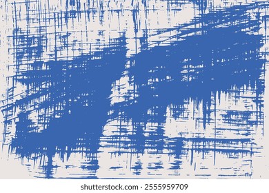 Grainy rough bold brush strokes with hand drawn texture. Distress damaged  vintage template. Texture overlay. Retro grunge background for posters, backdrop. Old wall design.