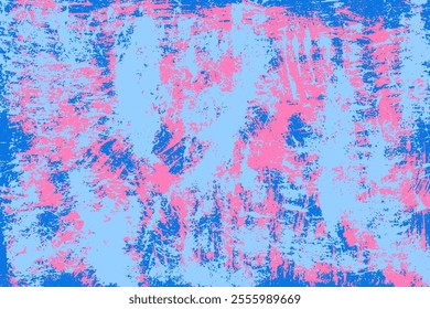 Grainy rough bold brush strokes, curves, spots with hand drawn texture. Distress damaged  vintage template. Retro grunge background for posters, backdrop. Old painted wall design.
