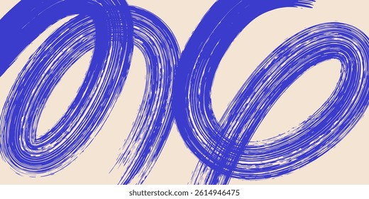 Grainy rough bold brush strokes with hand drawn texture. Distress damaged  vintage template. Texture overlay. Waves, curves. Retro grunge background for posters, backdrop. Old wall design.