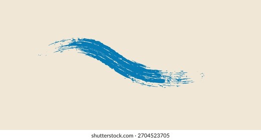 Traçados de pincel grosso áspero granulado com textura desenhada à mão. Angústia modelo vintage danificado. Sobreposição de textura. Ondas, curvas. Fundo grunge retrô para cartazes, fundo. Design de parede antigo.