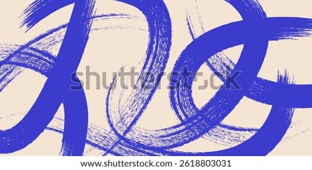 Grainy rough bold brush strokes with hand drawn texture. Distress damaged  vintage template. Texture overlay. Waves, curves. Retro grunge background for posters, backdrop. Old wall design.