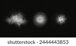 Grainy scatterings of sugar and salt crystals. Splashes of water and snow. Rain overlay effect and sea spray.Vector flour illustration.