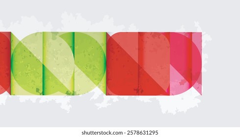 Grainy stain texture geometric abstract background with circles, squares and lines. Vector Illustration For Wallpaper, Banner, Background, Card, Book Illustration, landing page