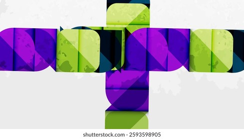 Grainy stain texture geometric abstract background with circles, squares and lines. Vector Illustration For Wallpaper, Banner, Background, Card, Book Illustration, landing page