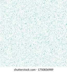 Grainy Teal Seamless Dotted Pattern For Wallpaper. Celebration Teal Confetti Vector Art. Teal Spray Texture Background. 