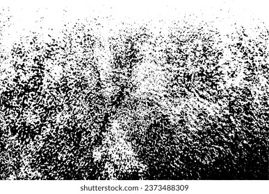 Textura granulada. Pista negra, polvorienta, granulada, ruido. Impresión, vector.