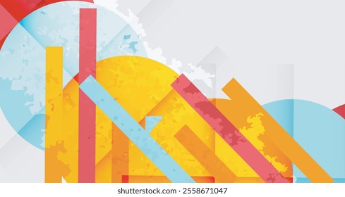 Grainy texture geometric abstract background. Vector Illustration For Wallpaper, Banner, Background, Card, Book Illustration, landing page