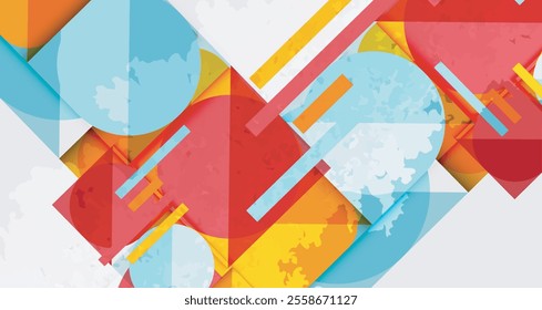 Grainy texture geometric abstract background. Vector Illustration For Wallpaper, Banner, Background, Card, Book Illustration, landing page