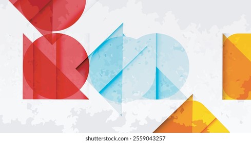 Grainy texture geometric abstract background. Vector Illustration For Wallpaper, Banner, Background, Card, Book Illustration, landing page
