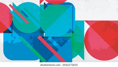Grainy texture geometric abstract background. Vector Illustration For Wallpaper, Banner, Background, Card, Book Illustration, landing page