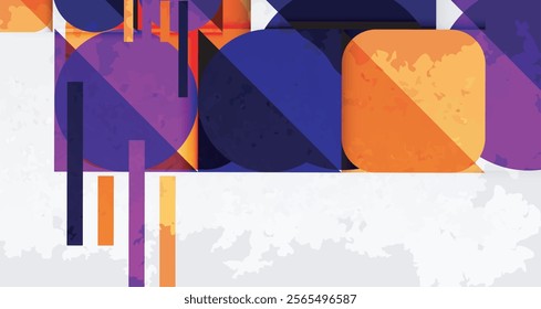 Grainy texture geometric abstract background. Vector Illustration For Wallpaper, Banner, Background, Card, Book Illustration, landing page