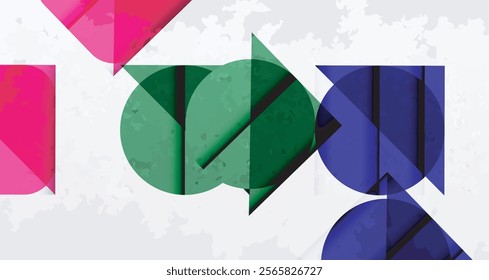 Grainy texture geometric abstract background. Vector Illustration For Wallpaper, Banner, Background, Card, Book Illustration, landing page