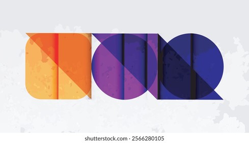 Grainy texture geometric abstract background. Vector Illustration For Wallpaper, Banner, Background, Card, Book Illustration, landing page