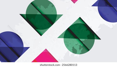 Grainy texture geometric abstract background. Vector Illustration For Wallpaper, Banner, Background, Card, Book Illustration, landing page