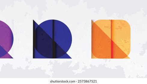 Grainy texture geometric abstract background. Vector Illustration For Wallpaper, Banner, Background, Card, Book Illustration, landing page