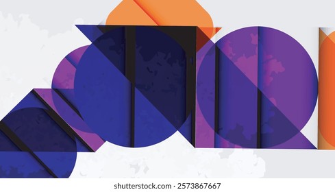 Grainy texture geometric abstract background. Vector Illustration For Wallpaper, Banner, Background, Card, Book Illustration, landing page