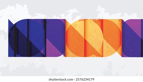 Grainy texture geometric abstract background. Vector Illustration For Wallpaper, Banner, Background, Card, Book Illustration, landing page