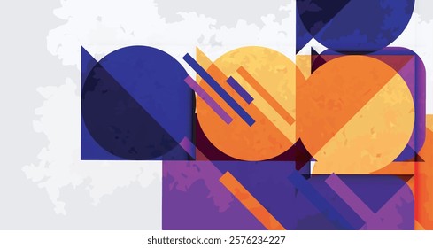 Grainy texture geometric abstract background. Vector Illustration For Wallpaper, Banner, Background, Card, Book Illustration, landing page