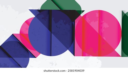 Grainy texture geometric abstract background. Vector Illustration For Wallpaper, Banner, Background, Card, Book Illustration, landing page