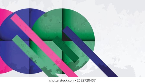 Grainy texture geometric abstract background. Vector Illustration For Wallpaper, Banner, Background, Card, Book Illustration, landing page