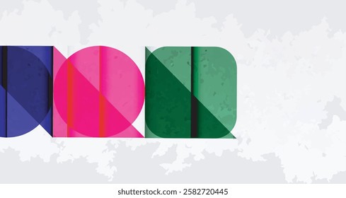 Grainy texture geometric abstract background. Vector Illustration For Wallpaper, Banner, Background, Card, Book Illustration, landing page