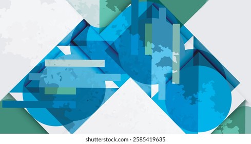 Grainy texture geometric abstract background. Vector Illustration For Wallpaper, Banner, Background, Card, Book Illustration, landing page