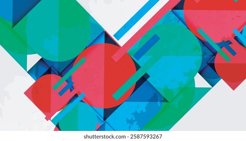 Grainy texture geometric abstract background. Vector Illustration For Wallpaper, Banner, Background, Card, Book Illustration, landing page