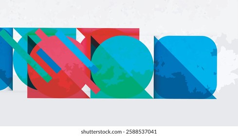 Grainy texture geometric abstract background. Vector Illustration For Wallpaper, Banner, Background, Card, Book Illustration, landing page