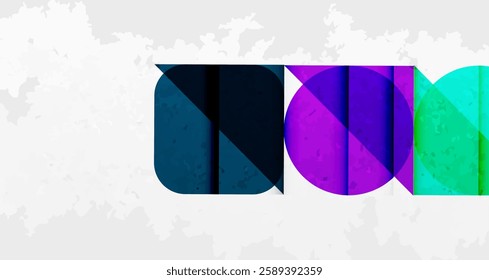 Grainy texture geometric abstract background. Vector Illustration For Wallpaper, Banner, Background, Card, Book Illustration, landing page