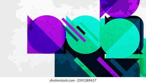 Grainy texture geometric abstract background. Vector Illustration For Wallpaper, Banner, Background, Card, Book Illustration, landing page