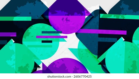 Grainy texture geometric abstract background. Vector Illustration For Wallpaper, Banner, Background, Card, Book Illustration, landing page