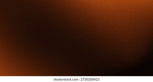 Fondo de degradado de colores negros naranjas de textura granulada