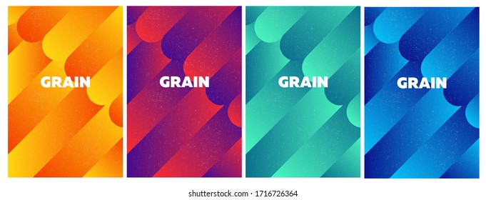 Grainy textured geometric background templates. Dynamic gradient lines. 