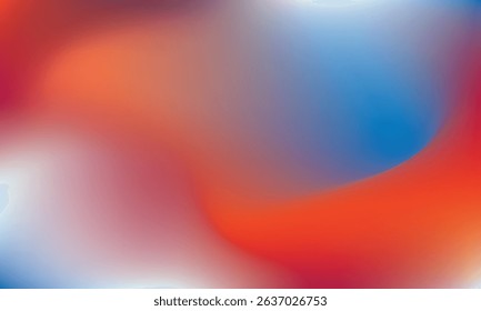 Grainy warm gradient noise colors flyer poster cover abstract background design. Gradient grain noise effect for social media, trendy warm and cold tone and vintage style